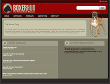 Tablet Screenshot of boxerhub.com